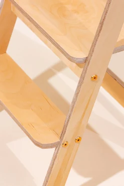 Børnemøbler|DuckWoodworks Duck Woodworks Sammenklappeligt Læringstårn, Natur