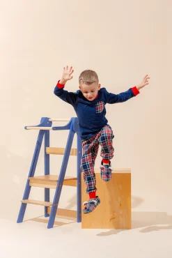 Børnemøbler|DuckWoodworks Duck Woodworks Sammenklappeligt Læringstårn, Blå