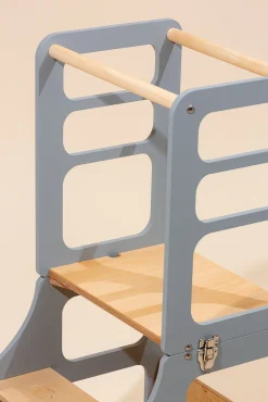 Børnemøbler|DuckWoodworks Duck Woodworks Sammenklappeligt Læringstårn, Grå