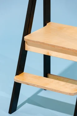 Børnemøbler|DuckWoodworks Duck Woodworks Sammenklappeligt Læringstårn, Sort