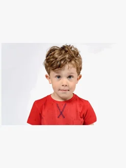 Overdele|Ebbe Boston T-Shirt, Blue Anchors