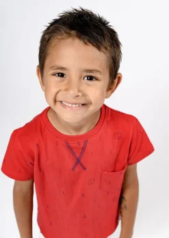 Overdele|Ebbe Boston T-Shirt, Blue Anchors