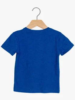 Overdele|Ebbe Gologo T-Shirt, Royal Blue Melange Blå