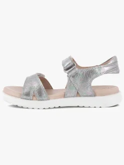 Sandaler & Klipklapper|Ecco Flora Sandaler, Silver Iridescent