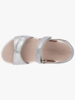 Sandaler & Klipklapper|Ecco Flora Sandaler, Silver Iridescent