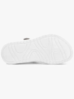 Sandaler & Klipklapper|Ecco Flora Sandaler, Silver Iridescent