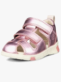 Sandaler & Klipklapper|Ecco Mini Stride Sandaler, Old Rose Metallic