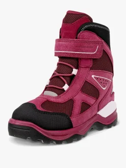 Støvler & Vinterstøvler|Ecco Snow Mountain WP 1V Vinterstøvler Jr, Black/Red Plum/Dark Ruby