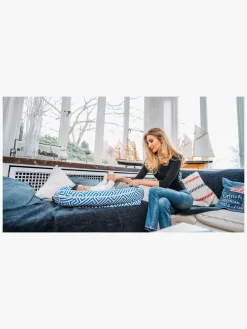 Børnesenge & Tilbehør|EcoViking Organic Babynest Cover Ancient Blue