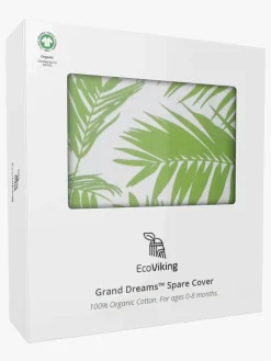 Børn EcoViking Børnesenge & Tilbehør-Organic Babynest Cover Natural Green