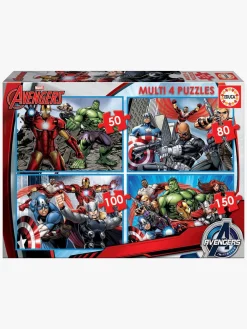Educa Spil & Puslespil-Marvel Avengers Puslespil 4-i-1