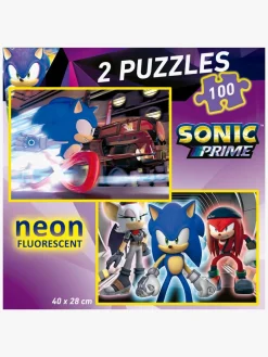 Educa Spil & Puslespil-Sonic Prime Puslespil Neon 2x100 Brikker