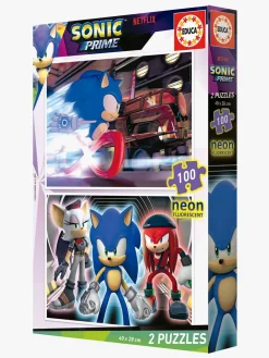 Educa Spil & Puslespil-Sonic Prime Puslespil Neon 2x100 Brikker