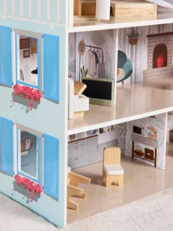 Dukker & Bamser|Edufun Sarah Dukkehus, Blå