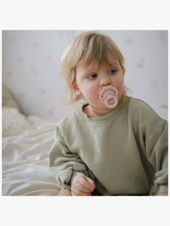 ElodieDetails Sutter & Suttesnore-Elodie Binky Bloom Sut Newborn, Powder Pink