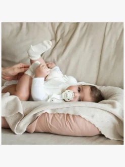 ElodieDetails Sutter & Suttesnore-Elodie Binky Bloom Sut Newborn, Vanilla White