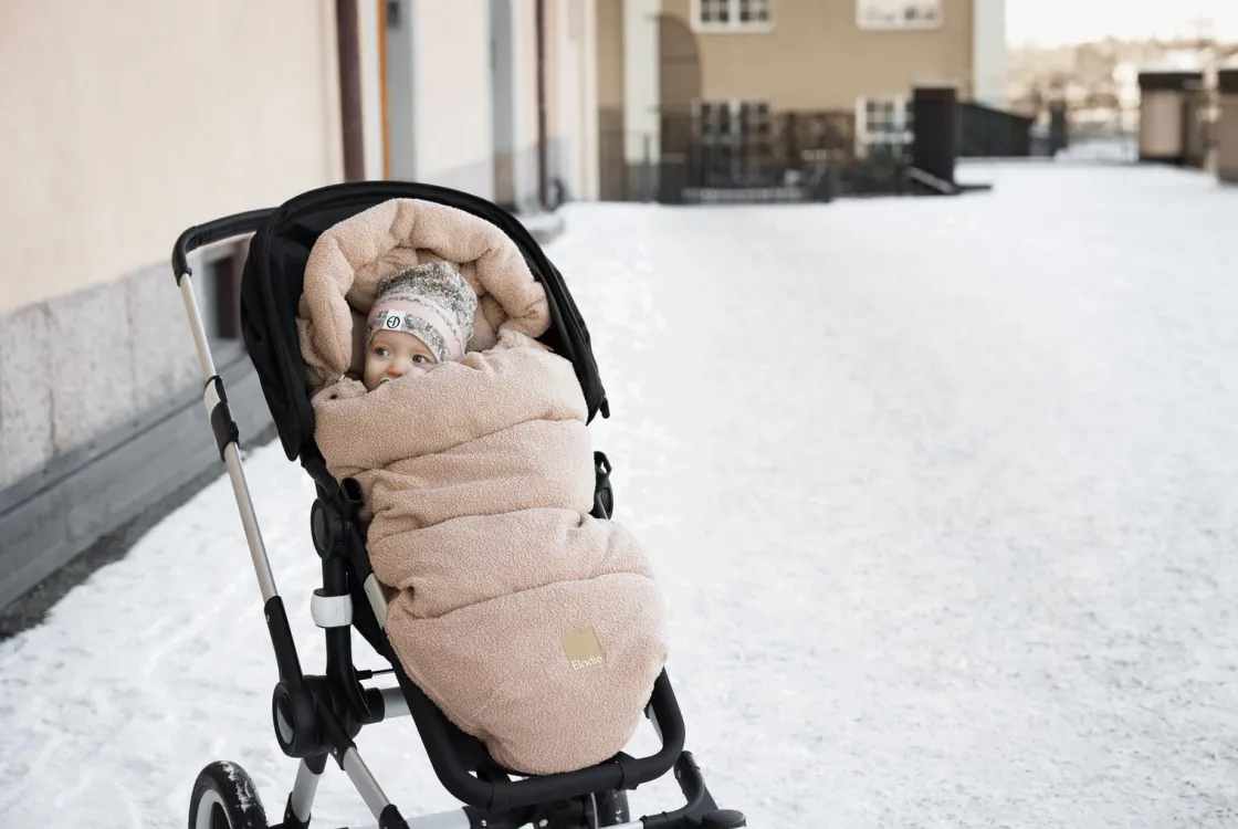 Køreposer|ElodieDetails Elodie Kørepose, Pink Bouclé Lyserød