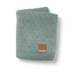 Børn ElodieDetails Interiør-Elodie  Pointelle-strikket Tæppe 100x75, Pebble Green