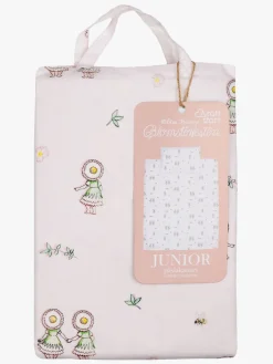 Børn ElsaBeskow Sengetøj-Elsa Beskow Blomsterfesten Sengesæt 150 x 210, Sandfarvet