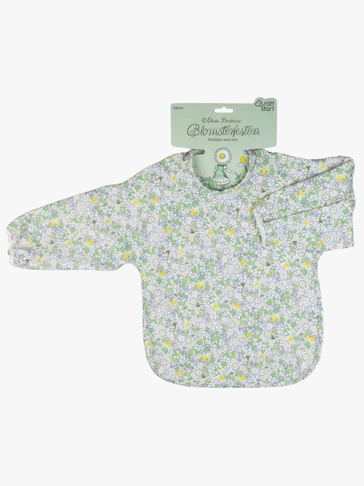 Spisetid|ElsaBeskow Elsa Beskow Blomsterfestival Langærmet Hagesmæk