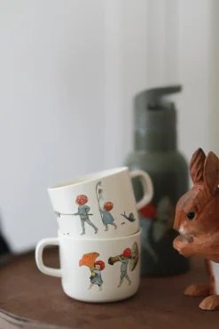 Spisetid|ElsaBeskow Elsa Beskow  Julemandens børn Spisesæt 3 Dele, Beige