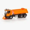 Legetøjsbiler & -Fartøjer|Emek Volvo Tipbil med Plov, Orange