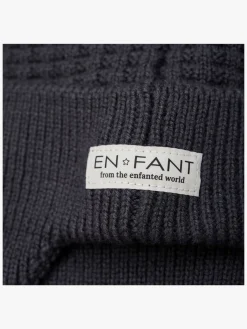 Uldtøj|Tilbehør|Enfant EN FANT Hue Uldblanding Baby med Kunstpels, Ebony