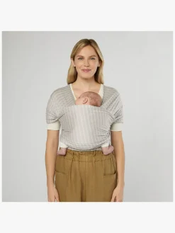 Ergobaby Bæreseler, Strækvikler & Bærestole-Aura Wrap Knit Strækvikle, Grey Stripes