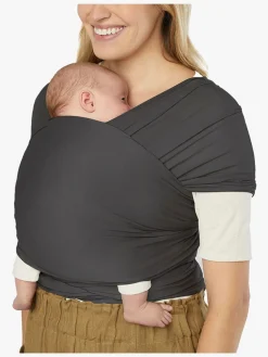 Bæreseler, Strækvikler & Bærestole|Ergobaby Aura Wrap Knit Strækvikle, Soft Black Sort