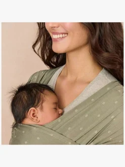 Bæreseler, Strækvikler & Bærestole|Ergobaby Aura Wrap Knit Strækvikle, Olive Diamonds Grøn