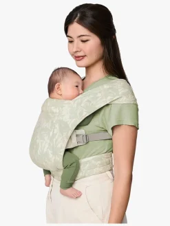 Bæreseler, Strækvikler & Bærestole|Ergobaby Embrace Bæresele, Sage Meadows Hvid/Grøn