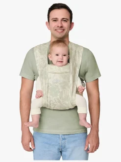 Bæreseler, Strækvikler & Bærestole|Ergobaby Embrace Bæresele, Sage Meadows Hvid/Grøn