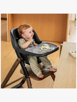 Højstole & Tilbehør|Ergobaby Evolve Babysæt til Højstol med Bakke, Dark Wood Sort/Brun