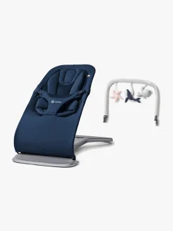 Skråstole & Babygynger|Ergobaby Evolve 3-in-1 Skråstol inkl. legetøjsbøjle, Midnight Blue