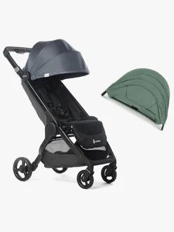 Rejseklapvogne|Ergobaby Metro+ Klapvogn inkl. Ekstra Kaleche, Slate Grey/Sea Grass