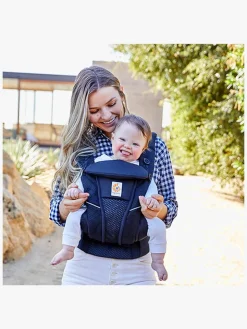 Bæreseler, Strækvikler & Bærestole|Ergobaby Omni Breeze Bæresele, Midnight Blue Blå