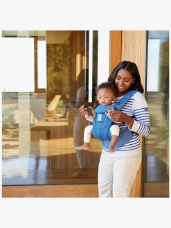 Bæreseler, Strækvikler & Bærestole|Ergobaby Omni Breeze Bæresele, Sapphire Blue Blå