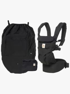 Bæreseler, Strækvikler & Bærestole|Ergobaby Omni 360 Bæresele inkl. Regnslag, Sort