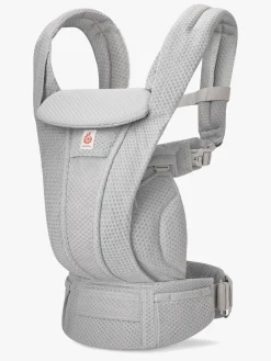 Bæreseler, Strækvikler & Bærestole|Ergobaby Omni Deluxe Bæresele Mesh, Pearl Grey Grå