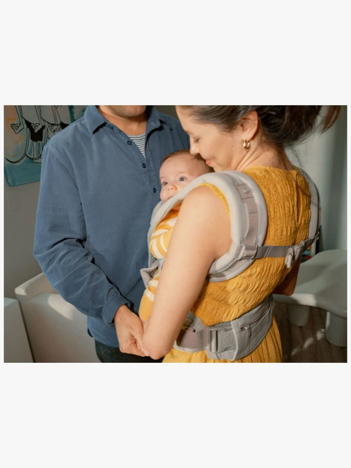 Ergobaby Bæreseler, Strækvikler & Bærestole-Omni Deluxe Bæresele Cotton, Pearl Grey