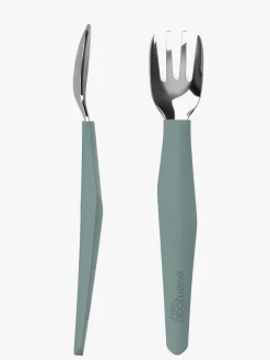 Spisetid|EverydayBaby Everyday Baby Bestiksæt Silikone 2-pak, Grøn Grøn