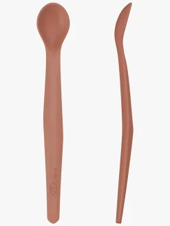 EverydayBaby Spisetid-Everyday Baby Ske Silikone 2-pak, Rød