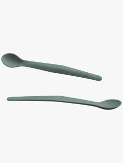 EverydayBaby Spisetid-Everyday Baby Ske Silikone 2-pak, Grøn