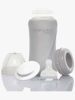 EverydayBaby Spisetid-Everyday Baby Sutteflaske Glas 240 ml, Grå