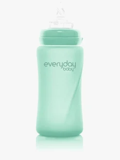 EverydayBaby Spisetid-Everyday Baby Sutteflaske Glas 240 ml, Mintgrøn