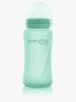 EverydayBaby Spisetid-Everyday Baby Sutteflaske Glas 240 ml, Mintgrøn