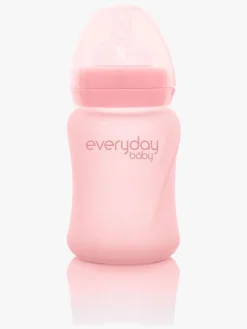 Spisetid|EverydayBaby Everyday Baby Sutteflaske Glas 150 ml, Lyserød Lyserød