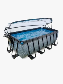 Vandleg|EXIT Pool med Kuppel 400x200x122 cm, Grå