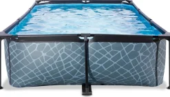 Vandleg|EXIT Pool 300x200x65 cm, Grå Blå