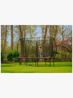 Udeleg|EXIT Silhouette Trampolin inkl. Sikkerhedsnet 214x305 cm, Pink